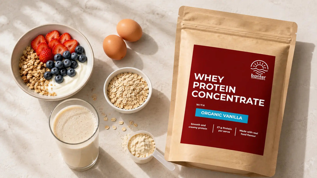 High protein foods and Banter whey protein for increasing daily protein intake