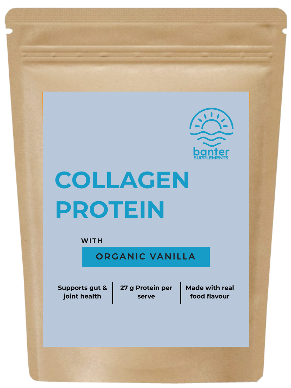 Banter Supplements Collagen Protein Organic Vanilla